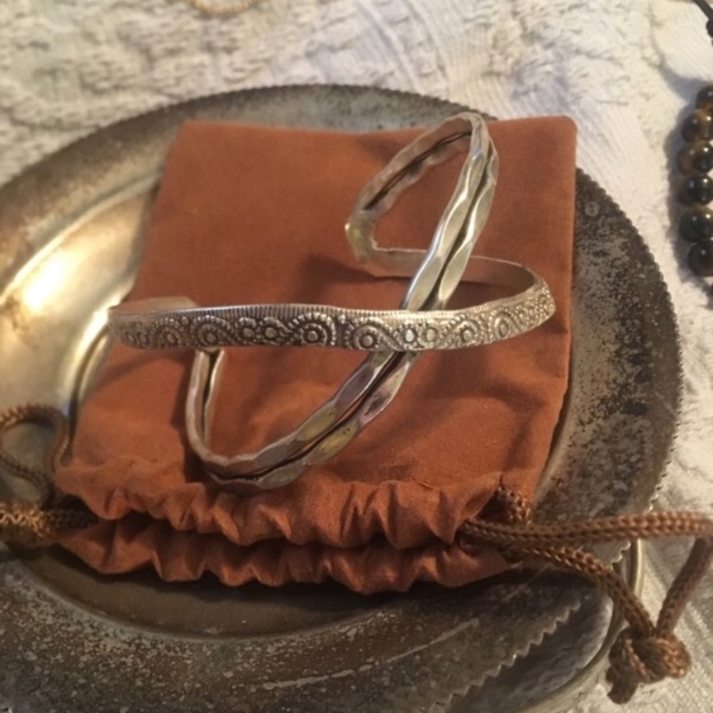 Intricate silver cuff